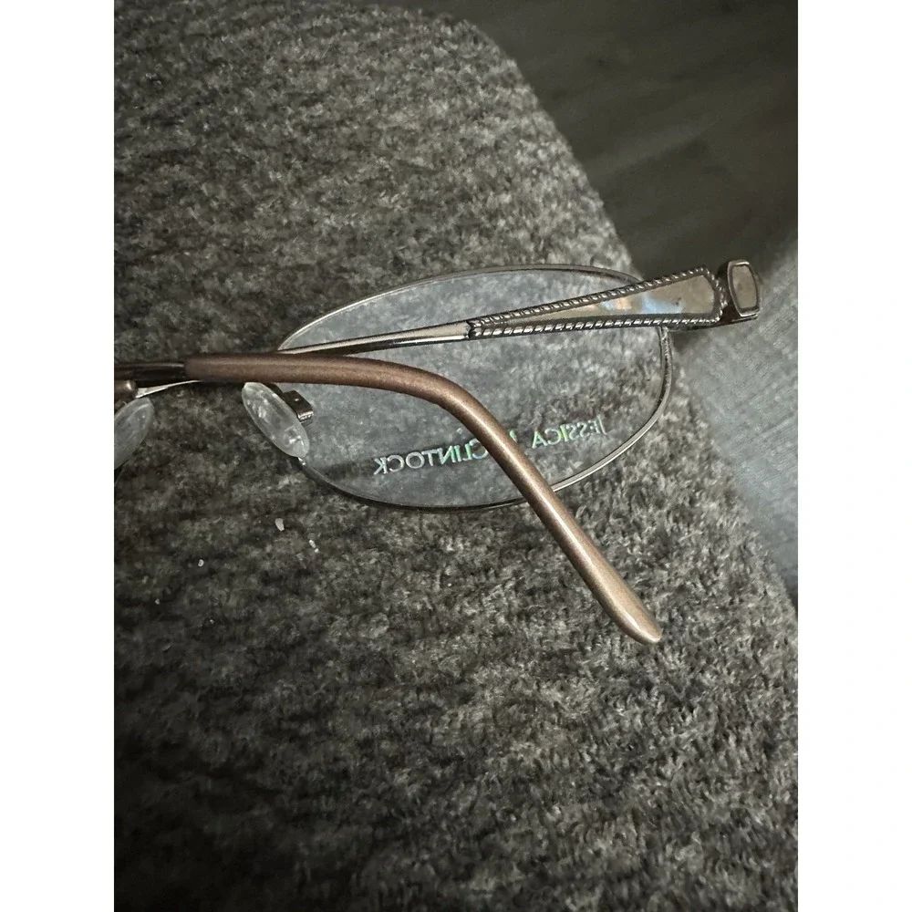 Jessica McClintock Eyeglass Frames JMC 185 Brown 52 17 135‎ Mother Pearl NEW